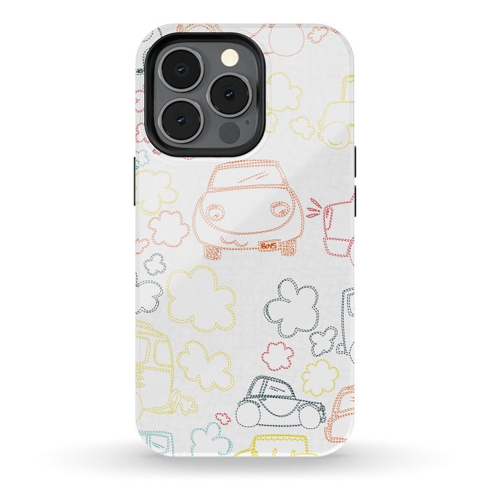 iPhone 13 pro StrongFit Stitched Cars by MaJoBV