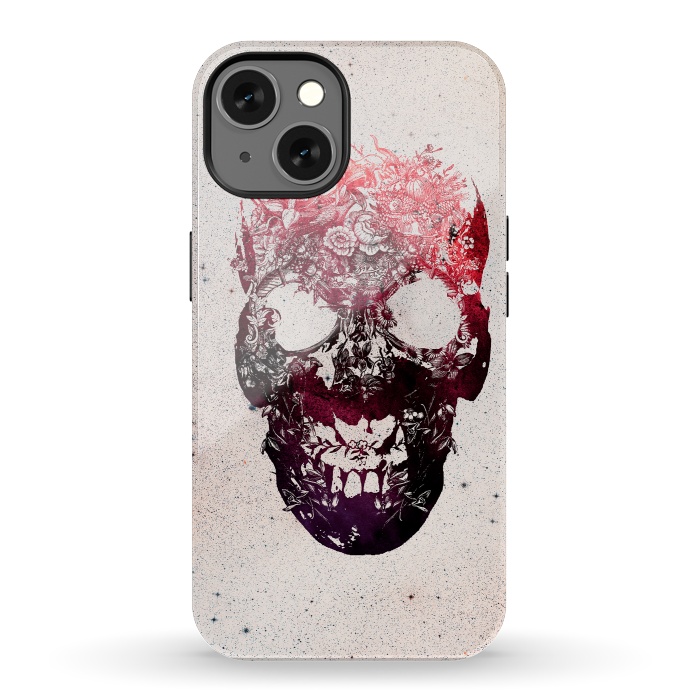 iPhone 13 StrongFit Floral Skull por Ali Gulec