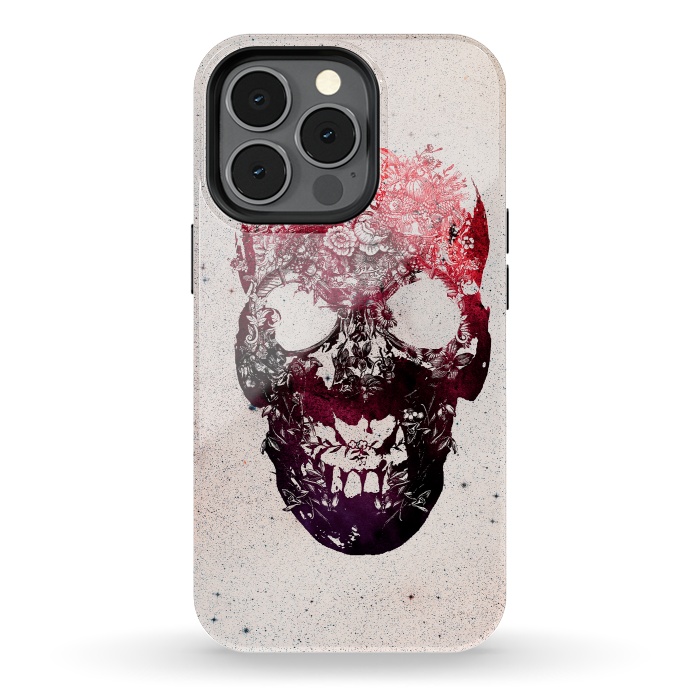 iPhone 13 pro StrongFit Floral Skull by Ali Gulec
