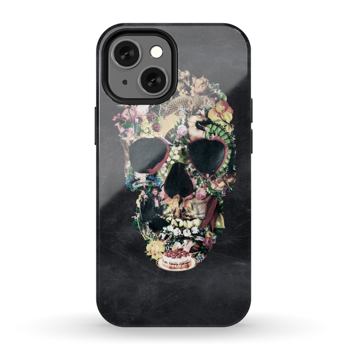 iPhone 13 mini StrongFit Vintage Skull by Ali Gulec