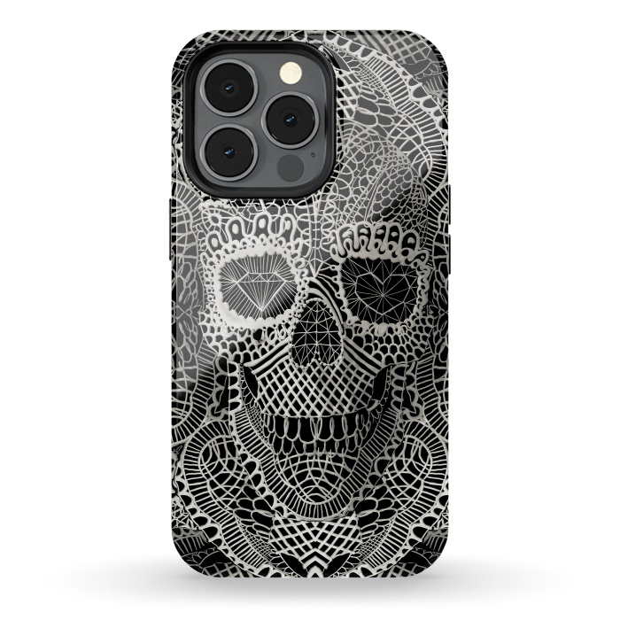 iPhone 13 pro StrongFit Lace Skull by Ali Gulec