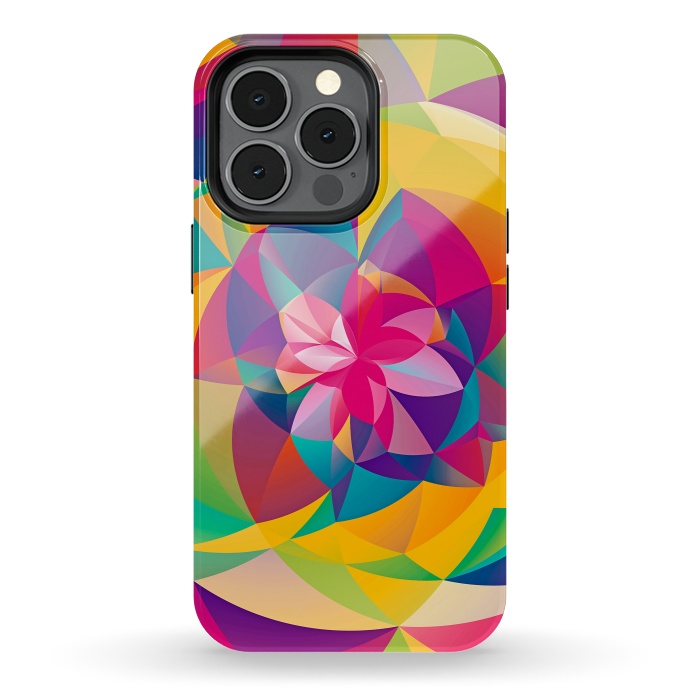 iPhone 13 pro StrongFit Acid Blossom by Eleaxart