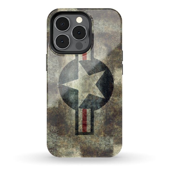 iPhone 13 pro StrongFit Airforce Roundel Retro by Bruce Stanfield