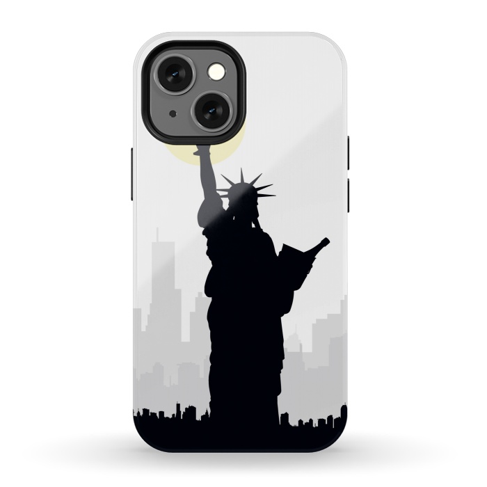iPhone 13 mini StrongFit Drunk Liberty by Sebastian Parra