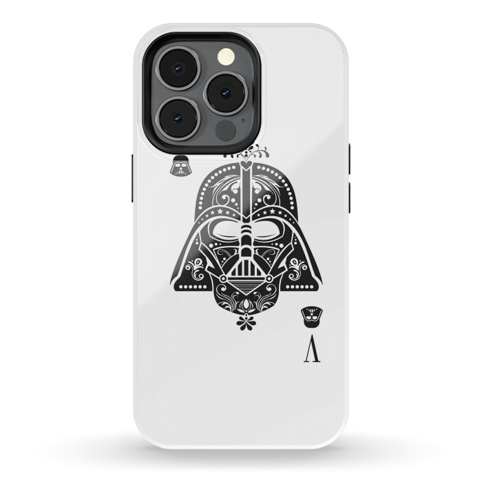 iPhone 13 pro StrongFit Darth Card by Sitchko