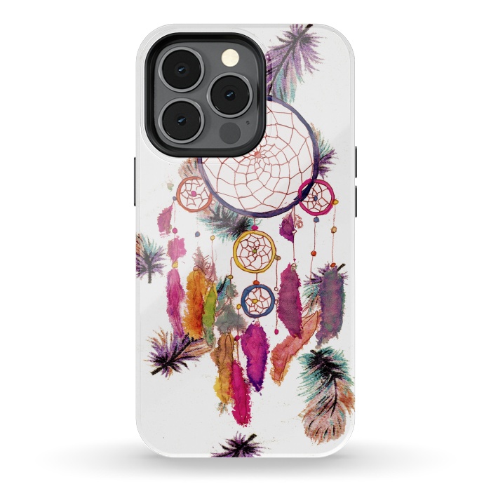 iPhone 13 pro StrongFit Dreamcatcher and Feather Pattern by Girly Trend