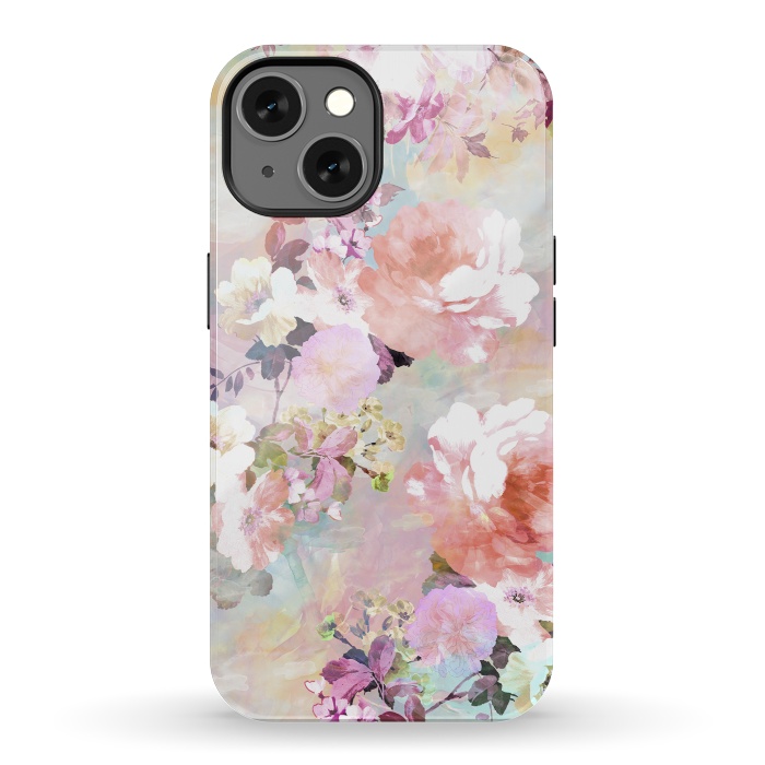 iPhone 13 StrongFit Watercolor Flowers por Girly Trend