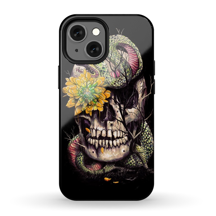 iPhone 13 mini StrongFit Snake and Skull by Nicebleed