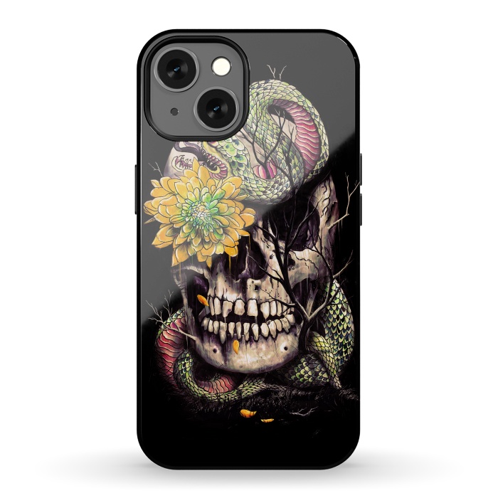 iPhone 13 StrongFit Snake and Skull por Nicebleed