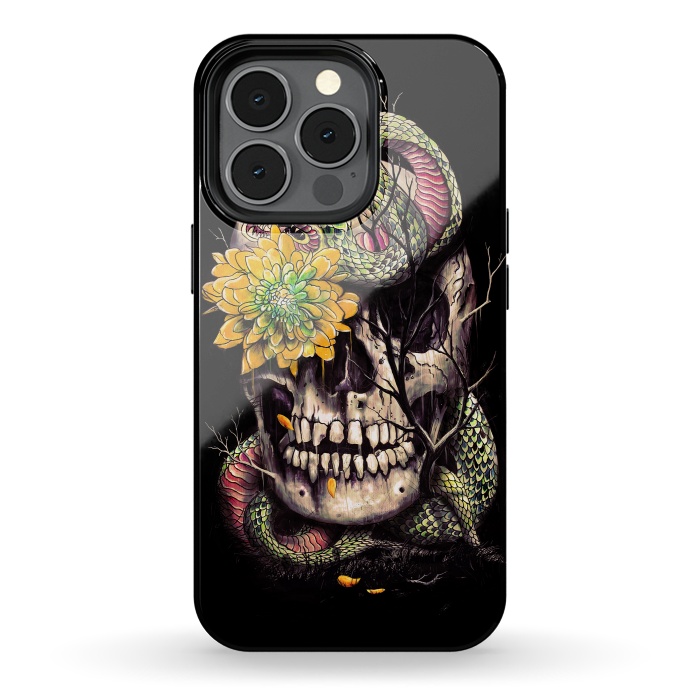 iPhone 13 pro StrongFit Snake and Skull by Nicebleed
