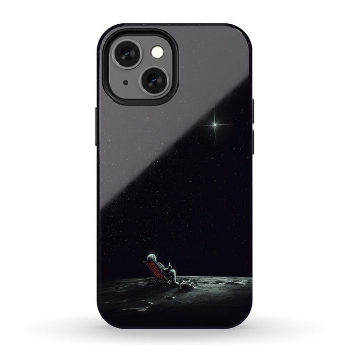 iPhone 13 mini StrongFit Space Chill by Nicebleed