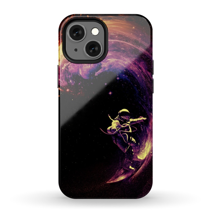 iPhone 13 mini StrongFit Space Surfing by Nicebleed