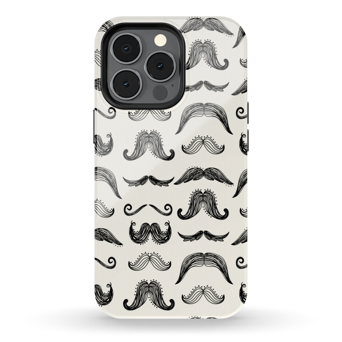 iPhone 13 pro StrongFit Moustache by TracyLucy Designs
