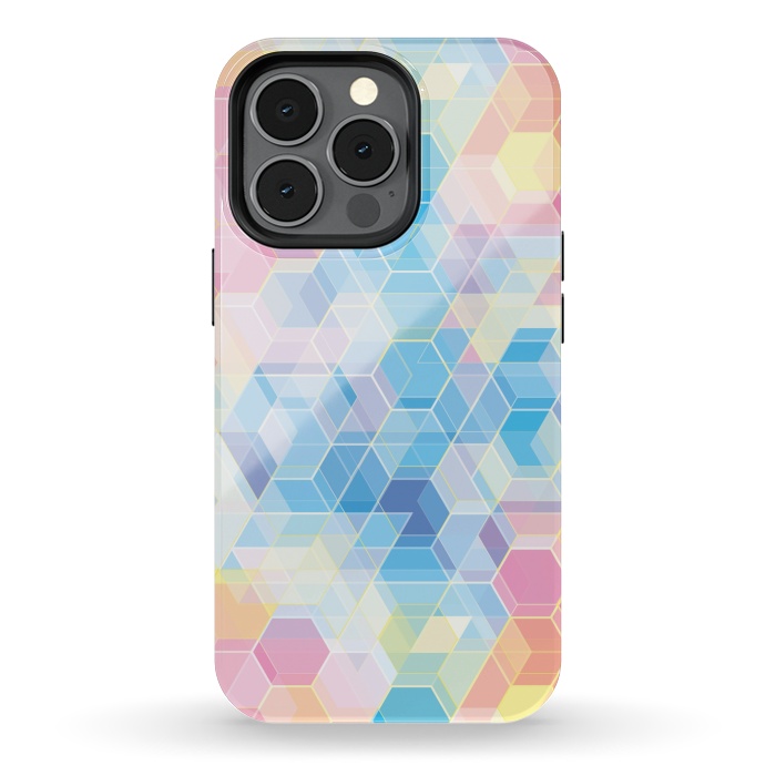 iPhone 13 pro StrongFit Hexagons by M.O.K.