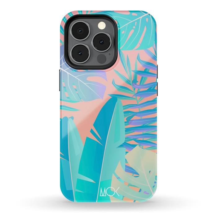 iPhone 13 pro StrongFit Tropics by M.O.K.