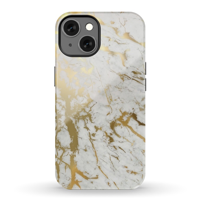 iPhone 13 StrongFit Gold Marble by M.O.K.