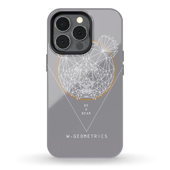 iPhone 13 pro StrongFit Bear by W-Geometrics