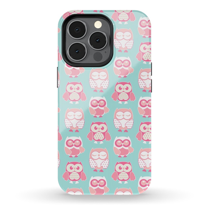 iPhone 13 pro StrongFit Owls by Leska Hamaty