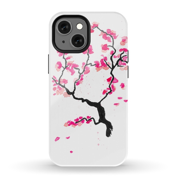 iPhone 13 mini StrongFit Cherry Blossoms by Amaya Brydon