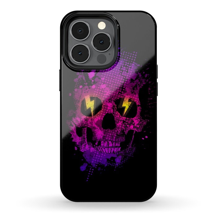 iPhone 13 pro StrongFit Acid Skull by Mitxel Gonzalez