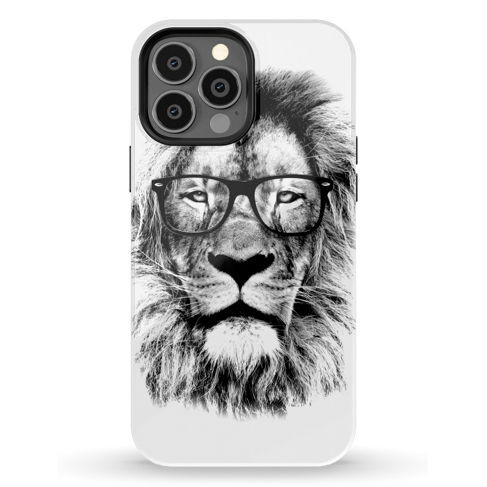 iPhone 13 Pro Max StrongFit The King Lion of The Library by Mitxel Gonzalez