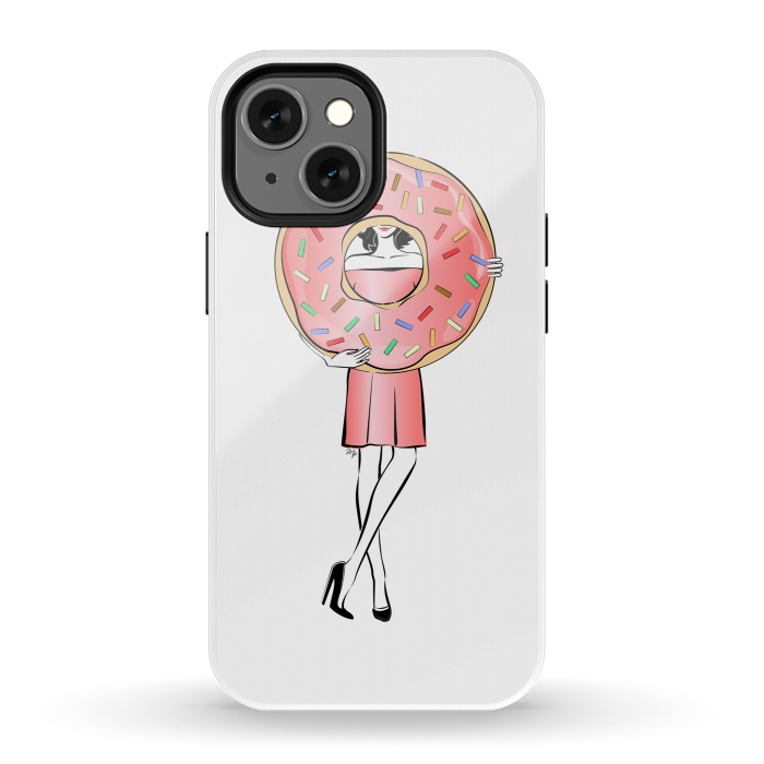 iPhone 13 mini StrongFit Donut Girl by Martina