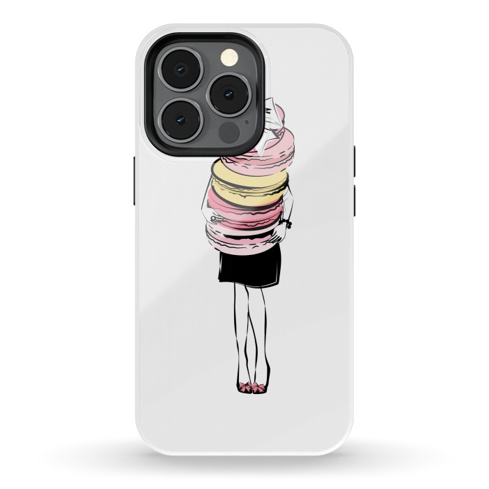 iPhone 13 pro StrongFit I love Macarons by Martina