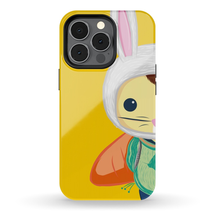 iPhone 13 pro StrongFit Little Bunny by Alejandro Orjuela