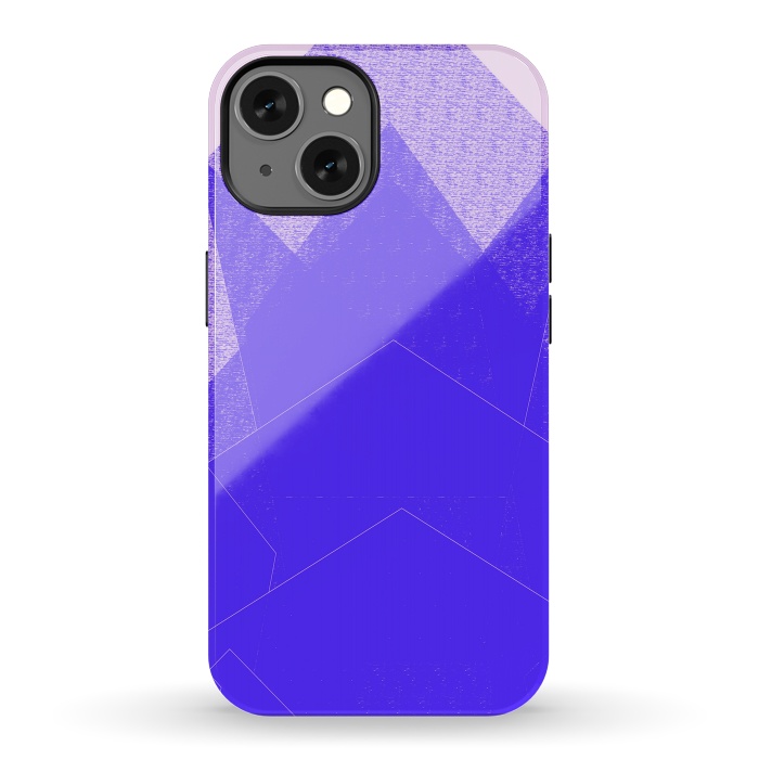 iPhone 13 StrongFit Sunset Mountain Blue by ANoelleJay