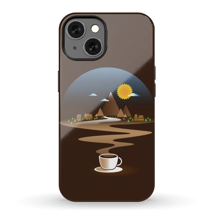iPhone 13 StrongFit Coffee in Town by Steven Toang