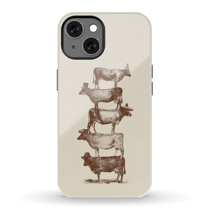 iPhone 13 StrongFit Cow Cow Nuts by Florent Bodart