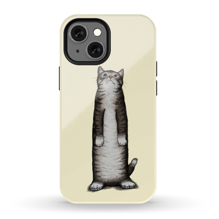 iPhone 13 mini StrongFit Look Cat by Tummeow