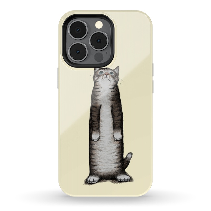iPhone 13 pro StrongFit Look Cat by Tummeow