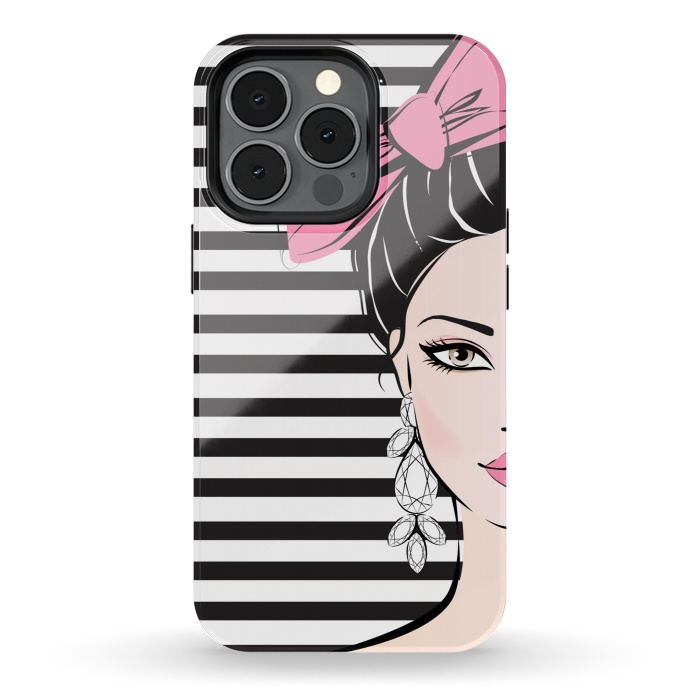 iPhone 13 pro StrongFit Bow Girl by Martina