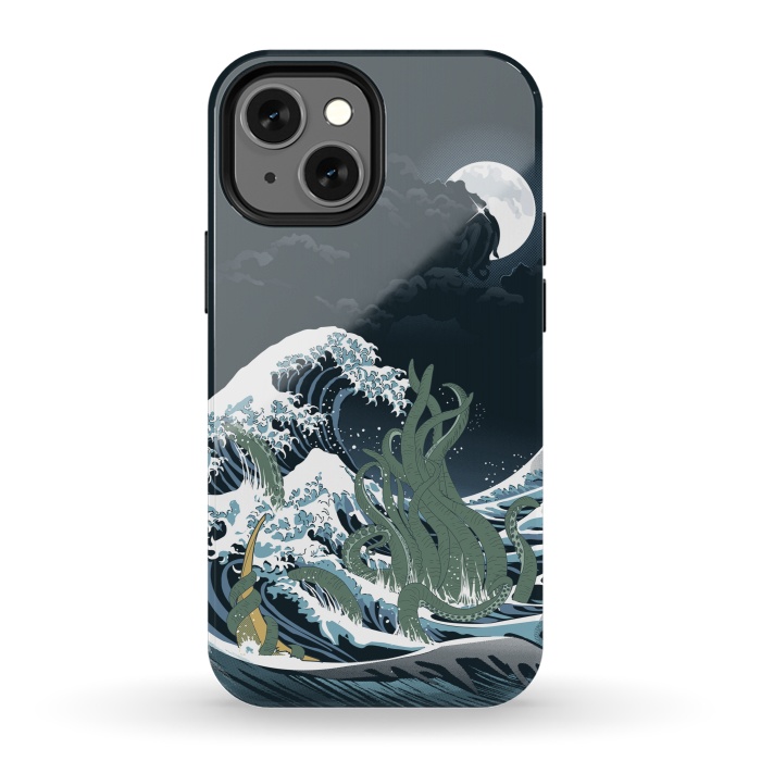 iPhone 13 mini StrongFit The Wave off R'lyeh  by Samiel Art