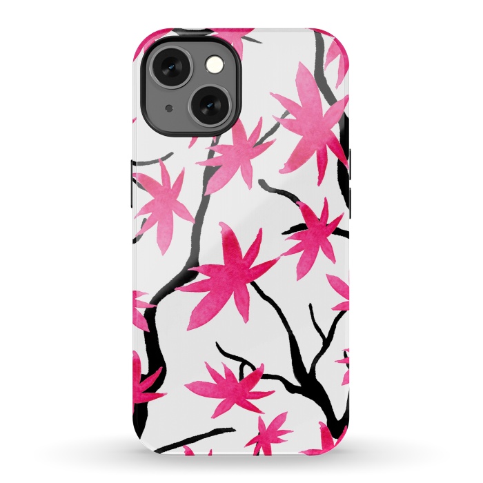 iPhone 13 StrongFit Pink Blossoms by Amaya Brydon