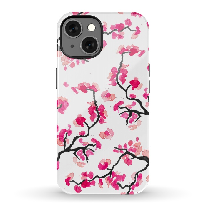 iPhone 13 StrongFit Japanese Cherry Blossoms by Amaya Brydon