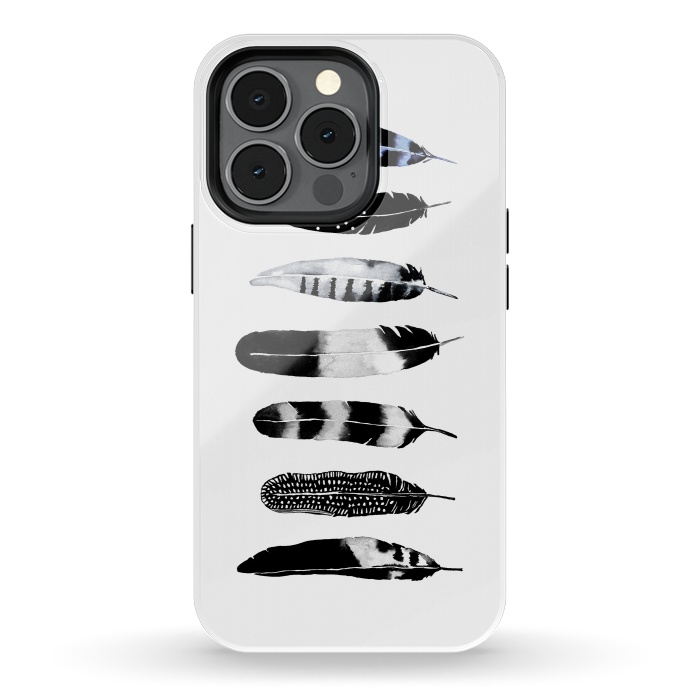 iPhone 13 pro StrongFit Feather Tribe by Amaya Brydon