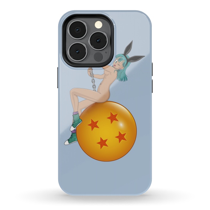 iPhone 13 pro StrongFit Bunny Ball ( Nude) by Samiel Art