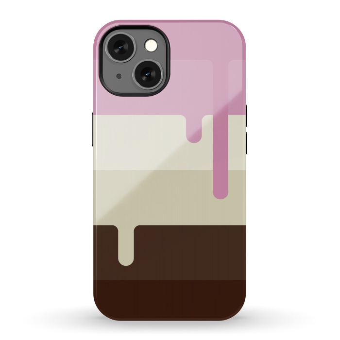 iPhone 13 StrongFit Neapolitan Ice Cream by Dellán