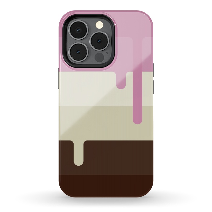 iPhone 13 pro StrongFit Neapolitan Ice Cream by Dellán