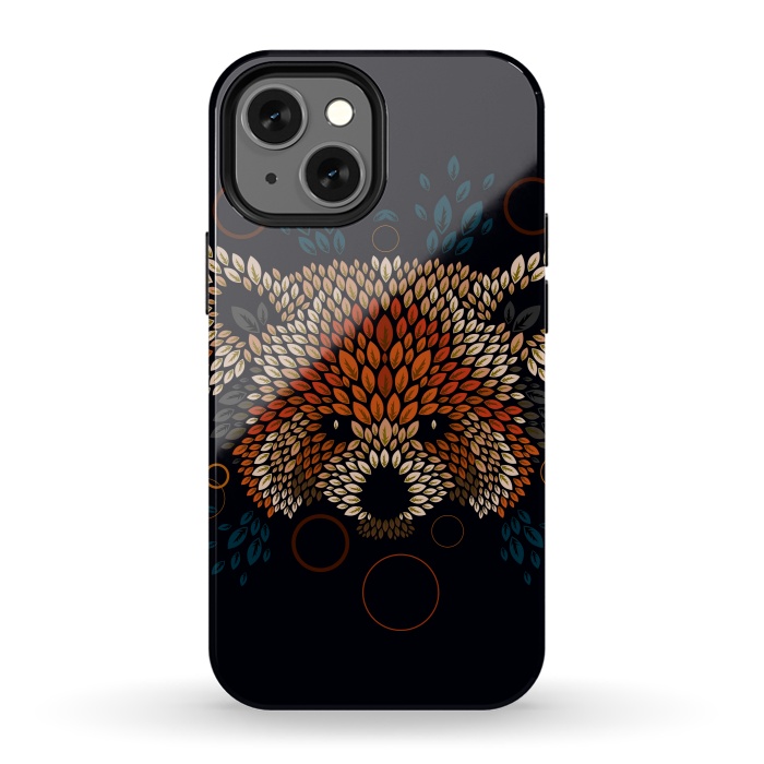 iPhone 13 mini StrongFit Red Panda Face by Q-Artwork