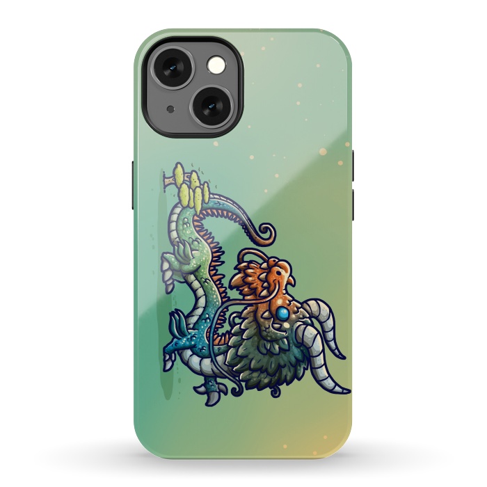 iPhone 13 StrongFit Cute Chinese Dragon by Q-Artwork