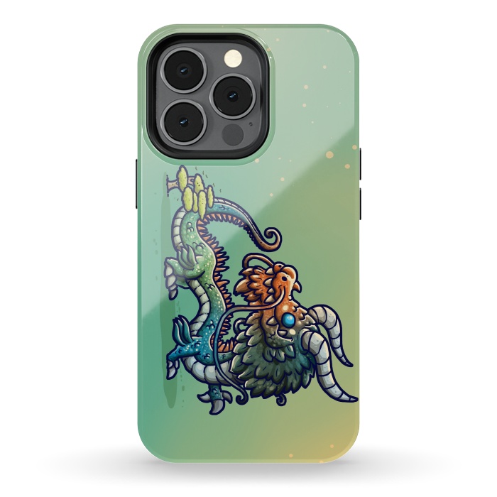 iPhone 13 pro StrongFit Cute Chinese Dragon by Q-Artwork