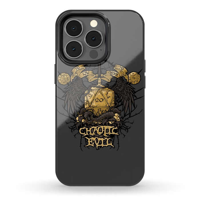 iPhone 13 pro StrongFit Chaotic Evil by Q-Artwork