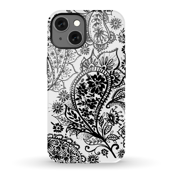 iPhone 13 StrongFit Ink paisley by Laura Grant