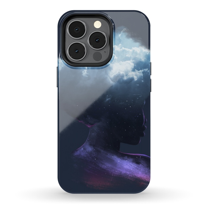 iPhone 13 pro StrongFit HEAD ON THE CLOUDS by Ilustrata