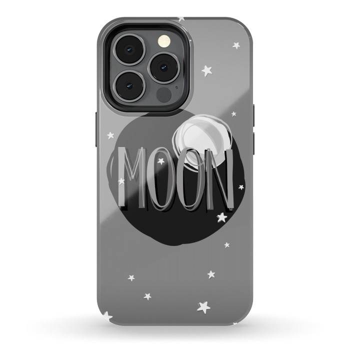 iPhone 13 pro StrongFit Bright Moon & Stars by Dellán