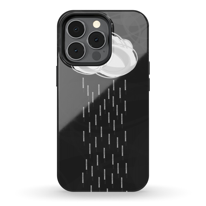 iPhone 13 pro StrongFit Midnight Rain by Dellán