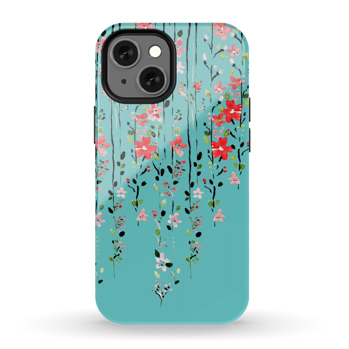 iPhone 13 mini StrongFit Floral Dilemma by Uma Prabhakar Gokhale